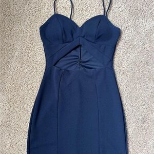 Emerald Sunday Navy Blue Dress